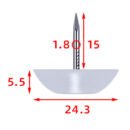 Arc bottom foot nails