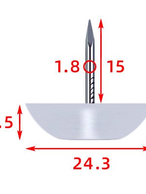 Arc bottom foot nails