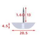 Arc bottom foot nails