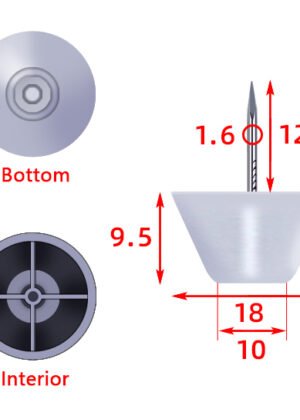 Hollow foot nails