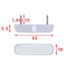Small square nails and double nails