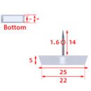 Small square nails and double nails